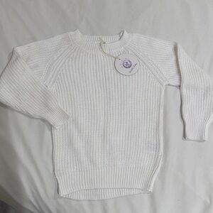 NWT 18-24m Bubble Baby Ivory Chunky Knit Sweater
